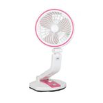 Electronice si Electrocasnice - Climatizare si sisteme de incalzire - Aparate racire aer - Ventilatoare - Ventilator pliabil reincarcabil, cu lumina LED , culoare: roz - Infinity.ro