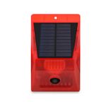 Casa si Gradina - Corpuri si surse de iluminat - Iluminat exterior - Lampi solare - Alarma solara cu lumina de avertizare, senzor de miscare si telecomanda , culoare: rosu - Infinity.ro