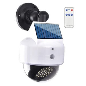 Lampa solara cu senzor de miscare si telecomanda, tip camera video falsa, set: 1 buc