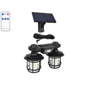 Lampa solara dubla cu senzor solar si telecomanda JD-2217A , set: 1 buc