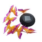 Casa si Gradina - Corpuri si surse de iluminat - Iluminat exterior - Lampi solare - Clopotel de vant solar - fluturi , tip lumina: RGB-multicolor - Infinity.ro