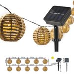 Casa si Gradina - Corpuri si surse de iluminat - Iluminat exterior - Lampi solare - Ghirlanda luminoasa cu incarcare solara, lumina calda, 10 becuri, G70-260 , marime: 5.4 m - Infinity.ro