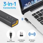 PC, gaming si accesorii - Periferice PC - Periferice Diverse - Cititor Coduri de Bare 1D/2D/QR Wireless si Bluetooth portabil MOGODA, Baterie 3-10 zile, Conectivitate Universala - Infinity.ro