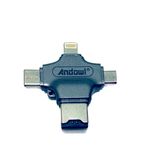 TV, Audio-Video si Foto - Aparate foto si accesorii - Accesorii foto si video - Card reader - Cititor de card 4 in 1 cu 3 porturi USB , culoare: negru - Infinity.ro