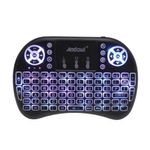 PC, gaming si accesorii - Periferice PC - Tastaturi - Mini tastatura wireless cu touch pad RGB , culoare: negru - Infinity.ro