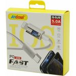 PC, gaming si accesorii - Retelistica - Cabluri si accesorii - Cablu de incarcare rapida si transfer de date 5.0A tip C la interfata Lightning , culoare: alb, marime: 1 m - Infinity.ro