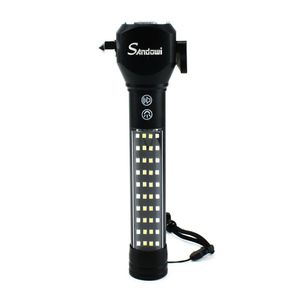 Lanterna LED din aluminiu cu functii multiple , culoare: negru
