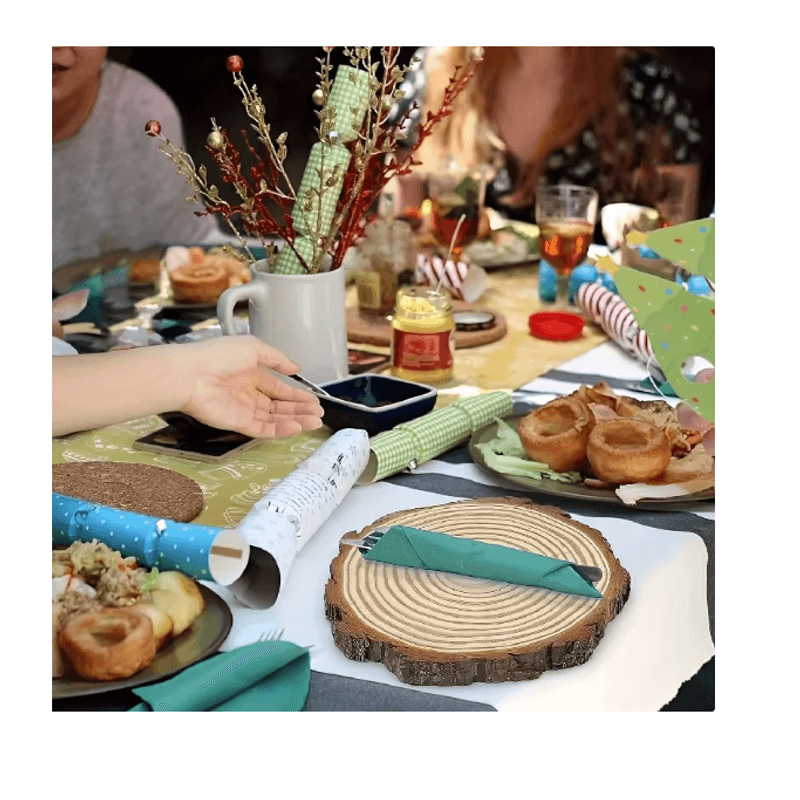 Jucarii, Copii si Bebe - Jucarii si jocuri - Jucarii & jocuri educative - Seturi de artizanat - Set felii de copac perforate, VeliumCraft, 6-7 cm, pin 10 bucati, set 12 culori si 2 pensule incluse, cu iuta 3 m - Infinity.ro