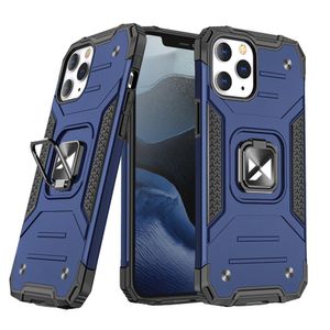 Husa protectie pentru iPhone 13 Pro, Bumper Ring armor kickstand, Bleumarin - Combinatia perfecta de durabilitate si functionalitate
