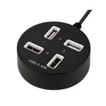PC, gaming si accesorii - Retelistica - Hub-uri - Hub USB Super Speed cu 4 porturi , culoare: negru - Infinity.ro