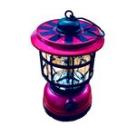 Casa si Gradina - Corpuri si surse de iluminat - Iluminat exterior - Lampi solare - Lampa solara, portabila, de camping, cu LED, reincarcabila USB , culoare: magenta, set: 1 buc - Infinity.ro