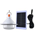 Casa si Gradina - Corpuri si surse de iluminat - Iluminat exterior - Lampi solare - Lampa solara de camping OZN portabila, cu carlig , culoare: alb, set: 2 buc - Infinity.ro