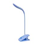 Casa si Gradina - Corpuri si surse de iluminat - Veioze si lampi - Lampi de veghe - Lampa de birou flexibila cu clips, protectia ochilor si incarcare USB , culoare: bleu, set: 1 buc - Infinity.ro