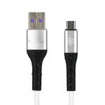 PC, gaming si accesorii - Retelistica - Cabluri si accesorii - Cablu pentru incarcare si transfer de date micro usb , culoare: alb - Infinity.ro