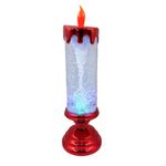 Casa si Gradina - Corpuri si surse de iluminat - Veioze si lampi - Veioze - Lampa decorativa lumanare stralucitoare colorata , culoare: rosu - Infinity.ro