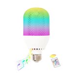 Casa si Gradina - Corpuri si surse de iluminat - Becuri si tuburi neon - Becuri - Bec Smart LED E27 Multicolor RGB cu telecomanda si bluetooth , tip lumina: RGB-multicolor - Infinity.ro