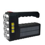 Casa si Gradina - Corpuri si surse de iluminat - Iluminat exterior - Lanterne - Lanterna LED, cu incarcare solara si USB, 3 moduri, 11 leduri , culoare: negru - Infinity.ro