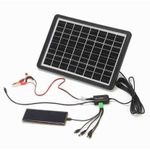 Casa si Gradina - Electrice - Panouri fotovoltaice si accesorii - Panou solar fotovoltaic portabil cu functie incarcare telefoane si intrare USB, putere: 15 W - Infinity.ro