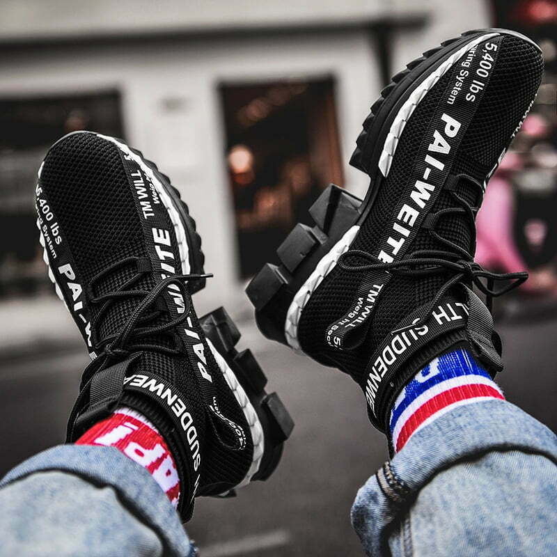 Fashion, accesorii si bijuterii - Barbati - Incaltaminte barbati - Sneakers si tenisi barbati - Pantofi sport HI top MBrands, usori cu talpa flexibila 44 Negru - Infinity.ro