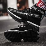 Fashion, accesorii si bijuterii - Barbati - Incaltaminte barbati - Sneakers si tenisi barbati - Pantofi sport HI top MBrands, usori cu talpa flexibila 44 Negru - Infinity.ro