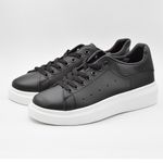 Fashion, accesorii si bijuterii - Barbati - Incaltaminte barbati - Sneakers si tenisi barbati - Sneakers Barbati MBrands cu talpa flexibila, din piele ecologica, negru A88-3 40 - Infinity.ro