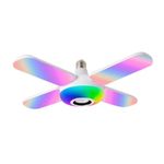 Casa si Gradina - Corpuri si surse de iluminat - Veioze si lampi - Lampi de veghe - Lampa muzicala stil ventilator cu telecomanda si bluetooth , putere:  48W - Infinity.ro