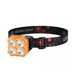 Casa si Gradina - Corpuri si surse de iluminat - Iluminat exterior - Lanterne - Lanterna de cap reincarcabila cu 4 led-uri , culoare: auriu, set: 5 buc - Infinity.ro