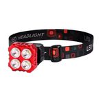 Casa si Gradina - Corpuri si surse de iluminat - Iluminat exterior - Lanterne - Lanterna de cap reincarcabila cu 4 led-uri , culoare: rosu, set: 5 buc - Infinity.ro