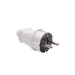 Casa si Gradina - Electrice - Accesorii electrice - Prelungitoare, triple, fise - Stecher shuko lung , culoare: alb - Infinity.ro