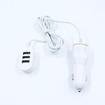 Auto si Moto - Electronice auto - Accesorii electronice auto - Incarcator auto 4 USB. 12-24v / 2,4 A, incarcare rapida , culoare: alb - Infinity.ro