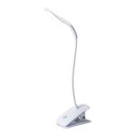 Casa si Gradina - Corpuri si surse de iluminat - Veioze si lampi - Veioze - Lampa de birou flexibila cu clips, protectia ochilor si incarcare USB , culoare: alb, set: 1 buc - Infinity.ro