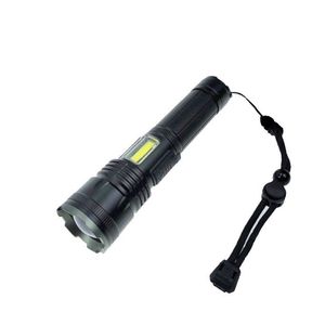 Lanterna led COB reincarcabila metalica , culoare: negru