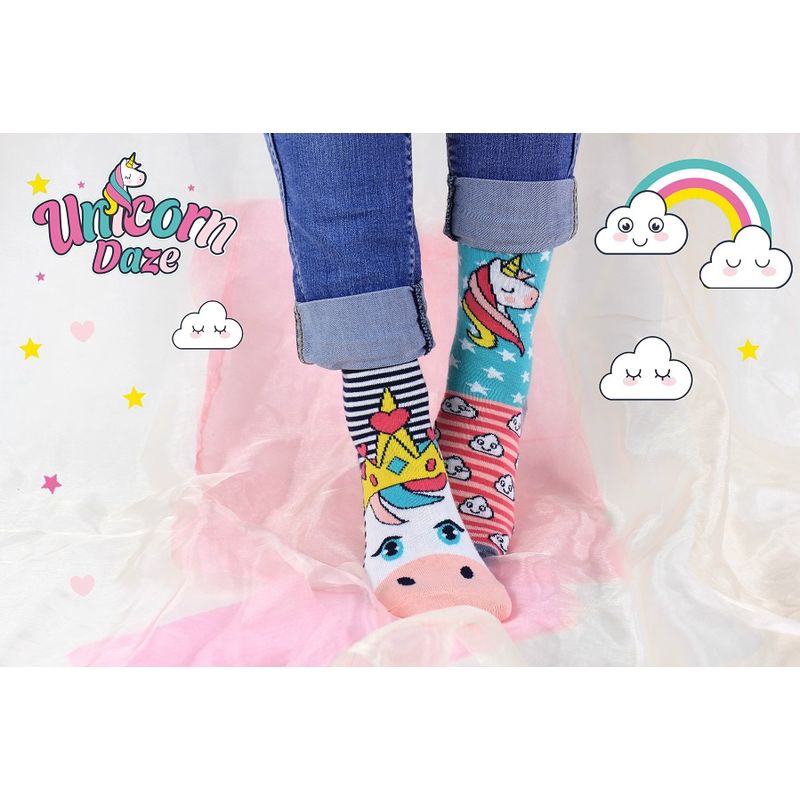 Fashion, accesorii si bijuterii - Copii - Lenjerie si pijamale copii - Sosete si dresuri copii - Set 6 sosete copii Unicorn Daze - Infinity.ro
