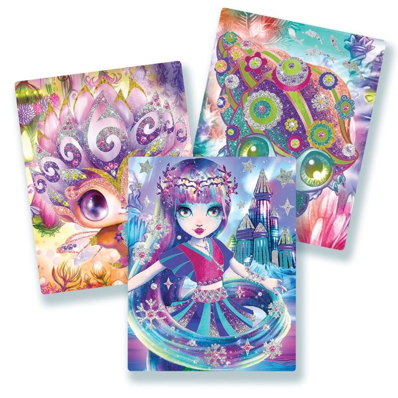 Jucarii, Copii si Bebe - Jucarii si jocuri - Jucarii & jocuri educative - Seturi de artizanat - Set Art & Craft cu Pulbere Stralucitoare si Folie, Personaj Marinia - Nebulous Stars - Infinity.ro