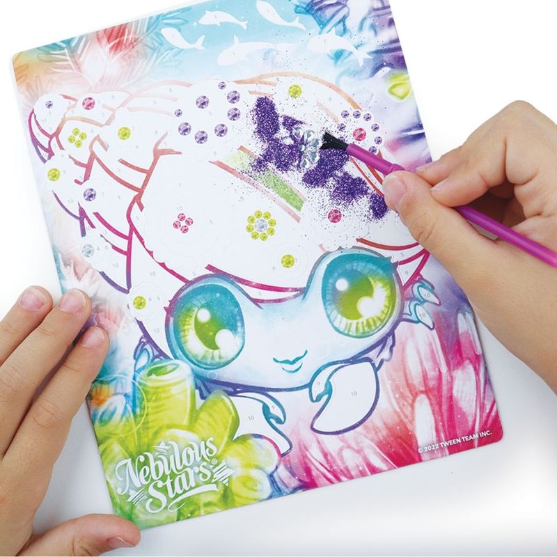 Jucarii, Copii si Bebe - Jucarii si jocuri - Jucarii & jocuri educative - Seturi de artizanat - Set Art & Craft cu Pulbere Stralucitoare si Folie, Personaj Marinia - Nebulous Stars - Infinity.ro