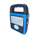 Sport si Outdoor - Camping - Articole solare camping - Lampi si lanterne camping - Lanterna de camping portabila cu incarcare solara si USB , culoare: albastru - Infinity.ro