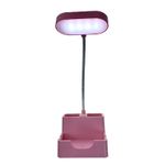 Casa si Gradina - Corpuri si surse de iluminat - Veioze si lampi - Veioze - Lampa de birou flexibila cu suport pentru telefonul mobil , culoare: roz, set: 2 buc - Infinity.ro