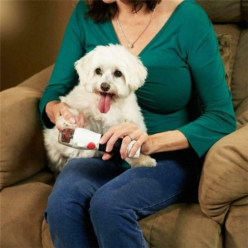 Petshop - Ingrijire si Igiena - Aparate de ingrijire - Pile electrice animale - Aparat pentru pilirea unghiilor pentru caini si pisici , culoare: negru/alb - Infinity.ro