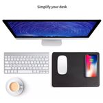 PC, gaming si accesorii - Periferice PC - Mousepad - Mouse pad cu incarcator wireless de 10W , culoare: negru - Infinity.ro
