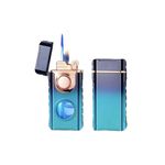 Casa si Gradina - Bucatarie si vesela - Ustensile bucatarie - Aprinzatoare aragaz - Bricheta metalica, cu flacara duala, rezistenta la vant, cu gaz , culoare: negru/albastru - Infinity.ro