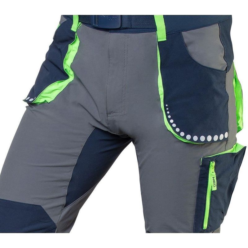 Casa si Gradina - Constructii - Echipamente de lucru - Imbracaminte protectia muncii - Pantaloni de lucru slim fit, elastici in 4 directii, model Premium, marimea XS/46, NEO - Infinity.ro