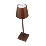 Casa si Gradina - Corpuri si surse de iluminat - Veioze si lampi - Veioze - Lampa de masa touch led reincarcabila cu tija telescopica , culoare: maro - Infinity.ro