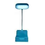 Casa si Gradina - Corpuri si surse de iluminat - Veioze si lampi - Veioze - Lampa de birou flexibila cu suport pentru telefonul mobil , culoare: bleu, set: 2 buc - Infinity.ro