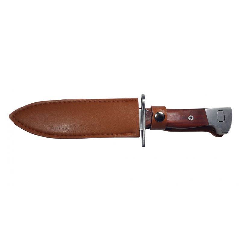 Sport si Outdoor - Camping - Cutite, bricege si accesorii - Cutite si bricege - Pachet Cutit tip baioneta si Maceta, AK-47,camping si vanatoare, 28 cm, husa inclusa - Infinity.ro
