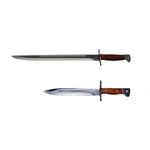 Sport si Outdoor - Camping - Cutite, bricege si accesorii - Cutite si bricege - Pachet Cutit si Maceta vanatoare, model AK, otel inoxidabil, 61 cm - Infinity.ro