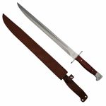 Sport si Outdoor - Camping - Cutite, bricege si accesorii - Cutite si bricege - Pachet Cutit si Maceta vanatoare, model AK, otel inoxidabil, 61 cm - Infinity.ro