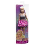 Jucarii, Copii si Bebe - Jucarii si jocuri - Papusi si accesorii - Papusi - BARBIE PAPUSA BARBIE FASHIONISTA BLONDA CU PARUL PRIN IN COADA SI FUSTA ROZ - Infinity.ro