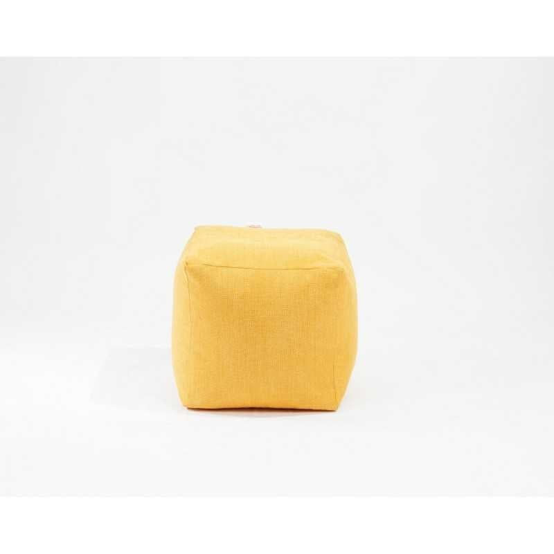Casa si Gradina - Mobilier - Scaune si fotolii - Tabureti - Taburet cub, material textil, Portocaliu - Infinity.ro