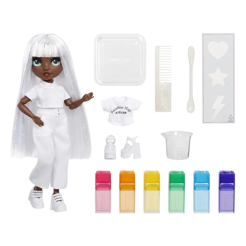 Jucarii, Copii si Bebe - Jucarii si jocuri - Papusi si accesorii - Papusi - RAINBOW HIGH WATERCOLOR CREATE PAPUSA OCHI VERZI - Infinity.ro