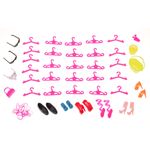 Jucarii, Copii si Bebe - Jucarii si jocuri - Papusi si accesorii - Papusi - Set 85 haine si accesorii pentru papusi, 3 ani +, Multicolor - Infinity.ro